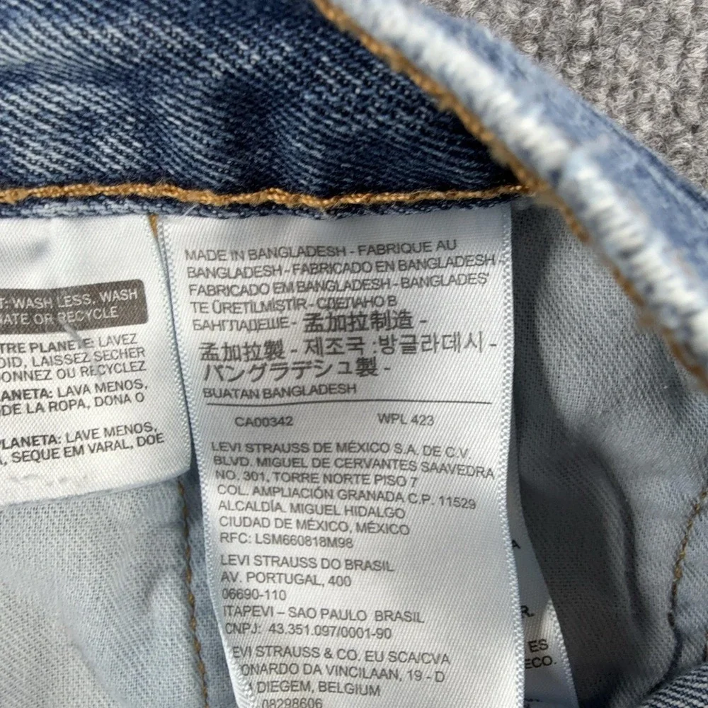 Levis 505 Jeans Mens 33x29 Blue Medium Wash Regular Fit Straight Denim Pants